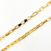 075HVI0164000. 14K Solid Gold Box Link Chain